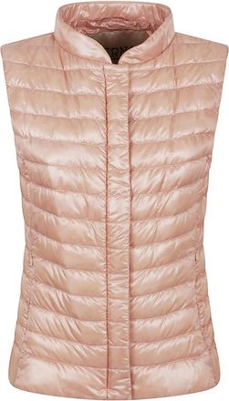 Herno Jassen, Dames, Roze, S, Nylon, Lichtgewicht Roze & Paarse Jas