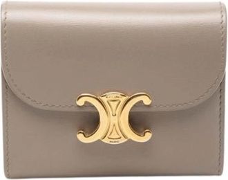 Celine Pre-owned Vintage Portemonnee (bi-fold) - Dames - Vintage Accessoires - Grijs - ONE Size - Leer - Vintage