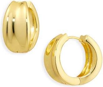 Argento Vivo Flat Wide Hoop Earrings in Gold at Nordstrom Rack