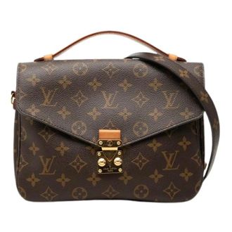 Louis Vuitton Pre-owned Pochette Metis - Dames - Pre-owned - Bruin - Maat: ONE Size Zijde
