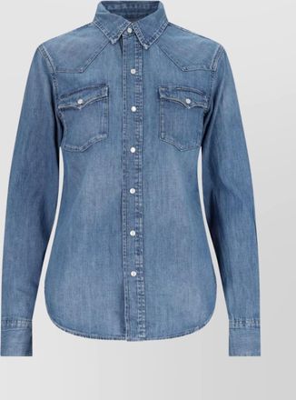 Polo Ralph Lauren shirt pointed collar buttoned cuffs chest pockets