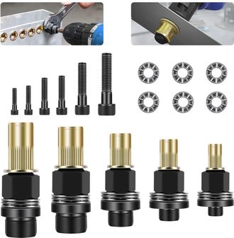 OEM 6 Piezas De Tuercas De Cabeza De Remache Manual, Adecuadas Para M3 M4 M5 M6 M8 M10 M12 Kit De Cabeza De Remache Manual, Herramienta Manual Para Tuerca