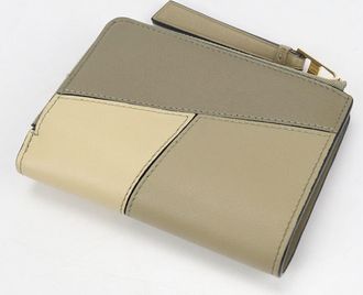 Loewe Khaki Leather Wallet (Bi-Fold) (Pre-Owned)