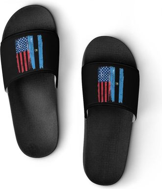 Generic Guatemala U.S. Flag Shower Shoes Slipper for Women Men Beach Slippers Quick Drying Non Slip Open-Toe Sandals