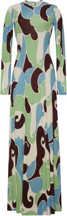 Cara Cara Abito lungo Aspen con stampa - Toni neutri