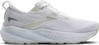 Brooks Womens Glycerin Gts 22 Running Shoes In White/white/grey