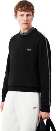 Lacoste Heren, Sweatshirts & Hoodies, Zwart, Maat: XS Fleece