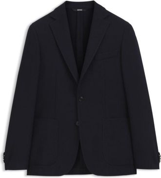 BOSS Slim-fit jacket in virgin wool