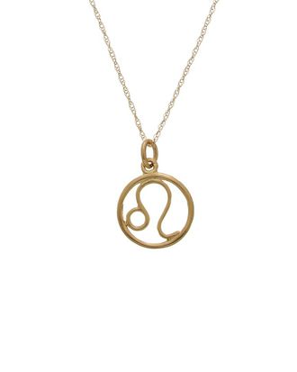 Italian Gold, Inc 10K Leo Zodiac Pendant Necklace