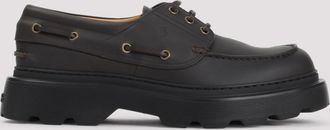 Tod's Brown Leather Lace Up Shoes