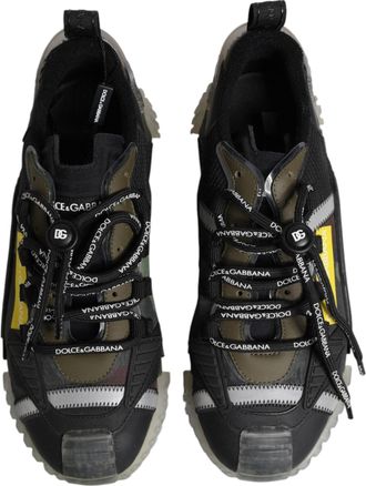 Dolce & Gabbana Mens Multicolor Lace Up Low Top Ns1 Sneakers Shoes
