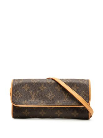 Louis Vuitton 2002 Monogram Pochette Twin PM crossbody bag - Bruin