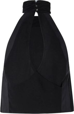 Pinko Pinko Top Zwart - Dames - Tops zonder mouwen - Zwart - S - Satijn - Tops
