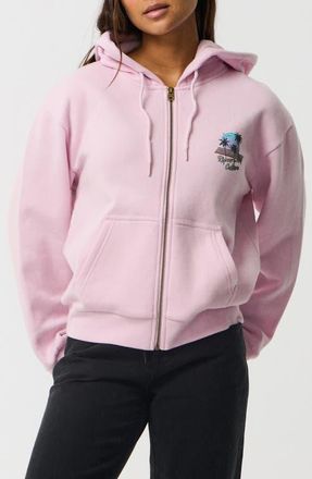 Rip Curl Surf Culture Graphic Zip Hoodie in Light Lilac at Nordstrom, Size Xx-Large
