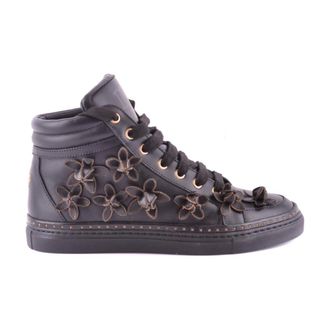 Dsquared2 Sneakers, female, Gray, 3 UK, Floral High-Top Sports Trainers