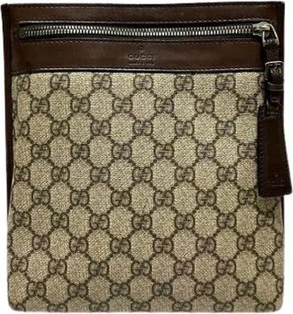 Gucci Pre-owned Cross Body Bags, female, Brown, Size: ONE SIZE Pre-owned Plastic Crossbody Bag
