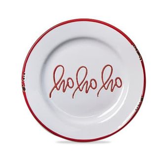 Tag Ho Ho Ho Christmas Appetizer Plate Multicolor Ceramic in Multicolored at Nordstrom
