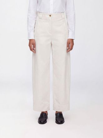 Max Mara Adorni High-Waisted Wide-Leg Cotton Trousers
