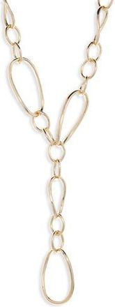 Nordstrom Rack Mixed Link Chain Y-Necklace in Gold at Nordstrom Rack