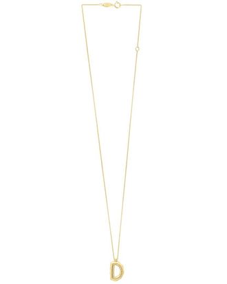Italian Gold, Inc 14K Italian Gold Helium Initial Necklace