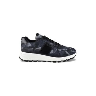 Prada Heren, Schoenen, Grijs, Maat: 42 1/2 EU Leer