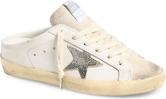 Golden Goose Super-Star Sabot Mule Sneaker in White/grey at Nordstrom, Size 40