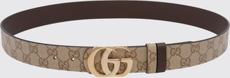 Gucci Cintura reversibile GG Marmont in pelle e tessuto GG Supreme