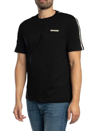 Emporio Armani T-Shirt Met Logotape, Zwart