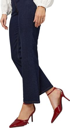 Wallis Tilly Faux Patent Leather Buckle Detail Pointed High Stiletto Heel Court Shoes, 4, red