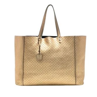 Bottega Veneta Pre-owned Tote Bags, female, Yellow, Size: ONE SIZE Pre-owned Leather Tote