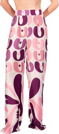 Adriana Degreas Bold Floral Wide Leg Pants In Unique