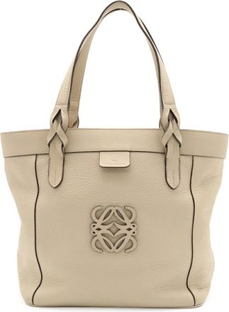Loewe Light Beige Leather Handbag Tote Bag (Pre-Owned)