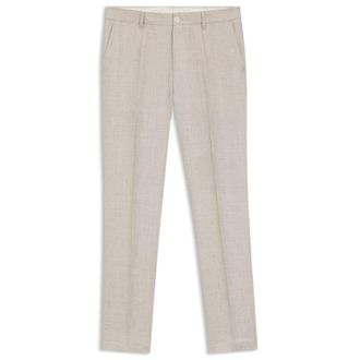 BOSS Slim-fit trousers in a linen blend