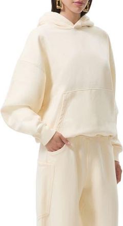 AFRM Blake Cotton Hoodie in Vintage White at Nordstrom Rack, Size X-Large