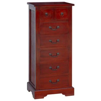vidaXL Cajonera Marr&oacute;n 45 X 35 X 100,5 Cm Madera De Caoba S&oacute;lida Vidaxl