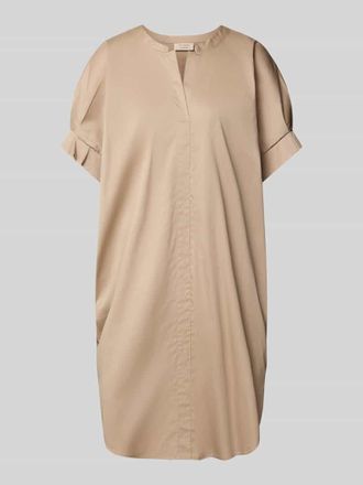 Freequent Knielanges Kleid mit Stretch-Anteil Modell Xenia in Taupe, Gr&ouml;&szlig;e L/XL