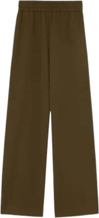 Pinko Stijlvolle Broek voor Vrouwen - Dames - Wijde Broeken - Groen - M - Broeken