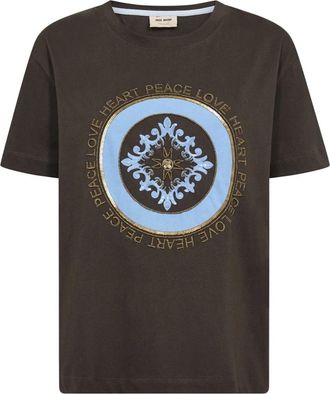 Mos Mosh T-shirt - Dames - T-shirts - Bruin - L - Tops