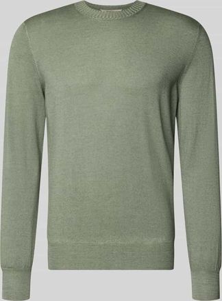 Gran Sasso Strickpullover aus reiner Schurwolle in Oliv, Gr&ouml;&szlig;e 48