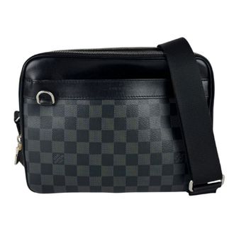 Louis Vuitton Black Gray Damier Graphite Shoulder Bag (Pre-Owned)