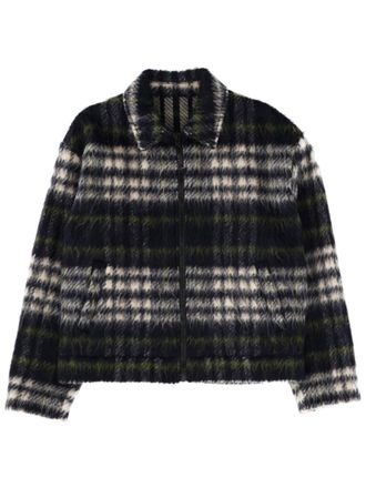 Msgm Black Shirt Collar Jacket