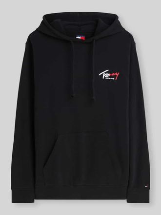 Tommy Jeans Relaxed Fit Sweatshirt aus reiner Baumwolle in Black, Gr&ouml;&szlig;e XXL