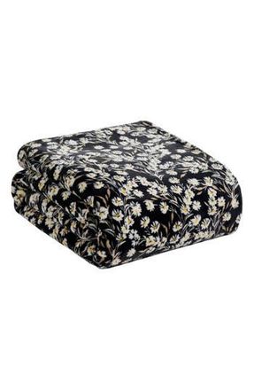 Jessica Simpson Plush Fleece Throw Blanket in Black at Nordstrom Rack