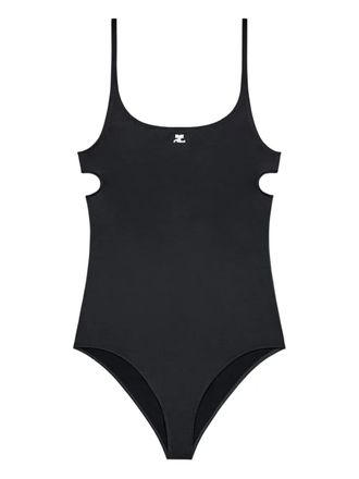 Courr&egrave;ges cut-out swimsuit - women - Polyamide/Elastane - M - Black