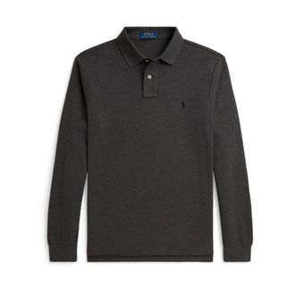 Polo Ralph Lauren Polo de manga larga de malla - Tops - Hombre - Gris - XL