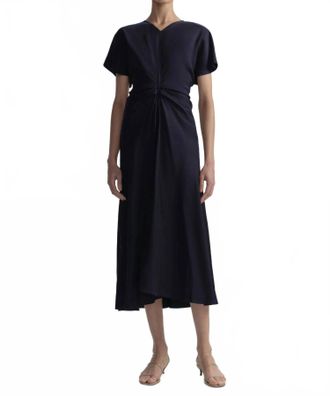 A.L.C. Rem Ruched Dress In Navy