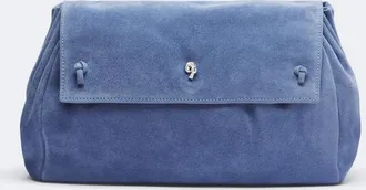 Staud CY Medium suede clutch