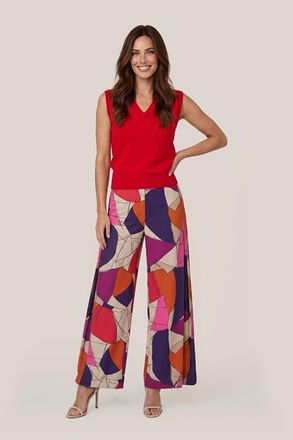 Mart Visser Aiden Print Broek Plum / Multi