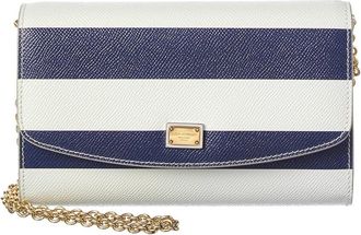 Dolce & Gabbana Dg Mini Leather Wallet On Chain