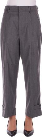 Dondup Straight Broeken - Dames - Straight fit broeken - Grijs - W28 - Broeken